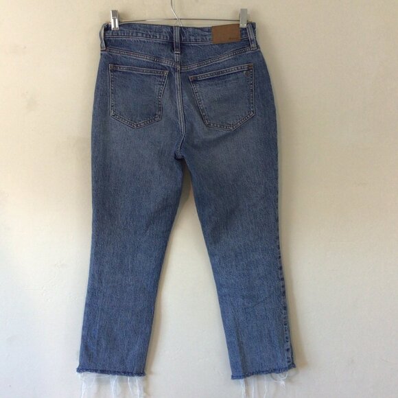 Madewell The Perfect Vintage Jean Blue Jeans Frayed Ends Petite - Picture 14 of 14